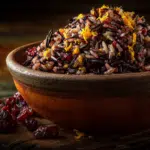 Wild Rice with Cranberries and Orange Zest
