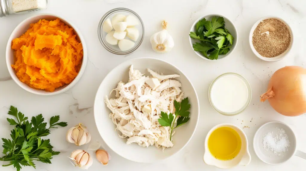 ingredients for pumpkin turkey soup