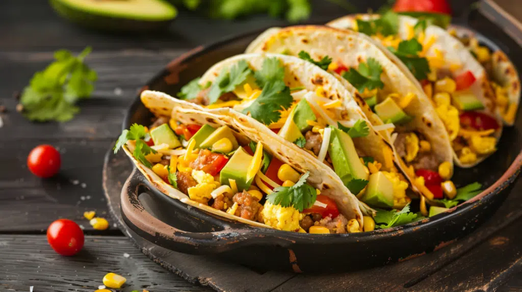 Baked breakfast tacos