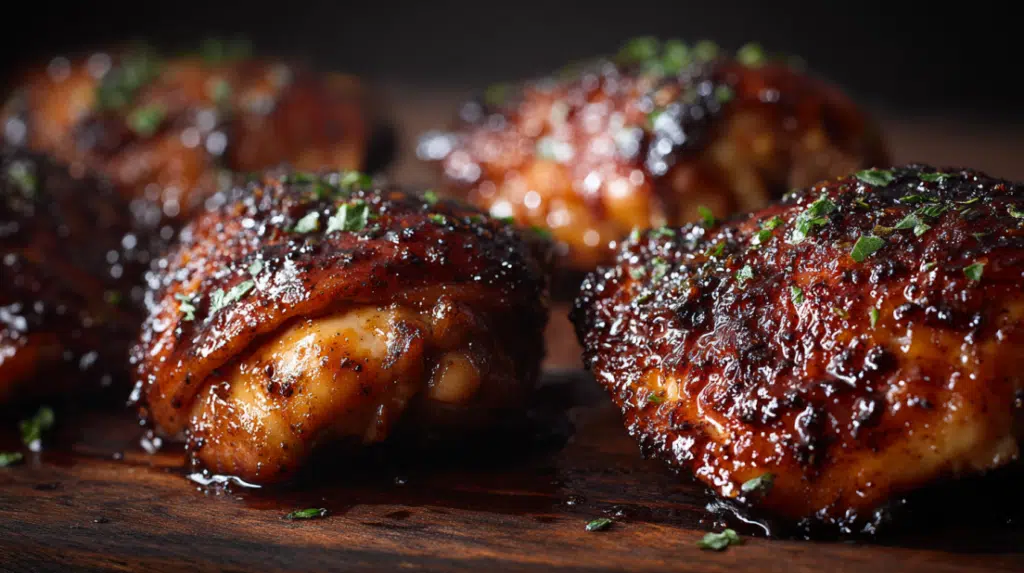 brown sugar glazed chicken thighs