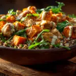 chicken and sweet potato grain bowl