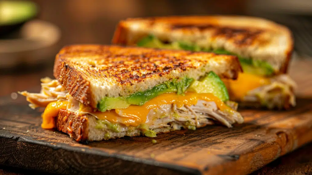 chicken avocado melt sandwich