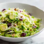 fresh shaved brussels sprout salad