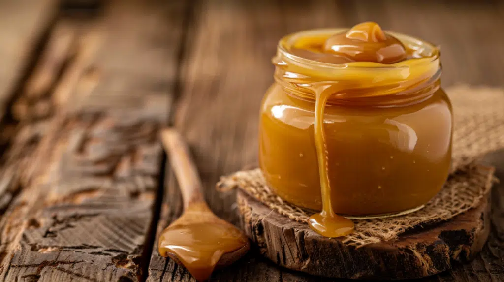 golden homemade caramel