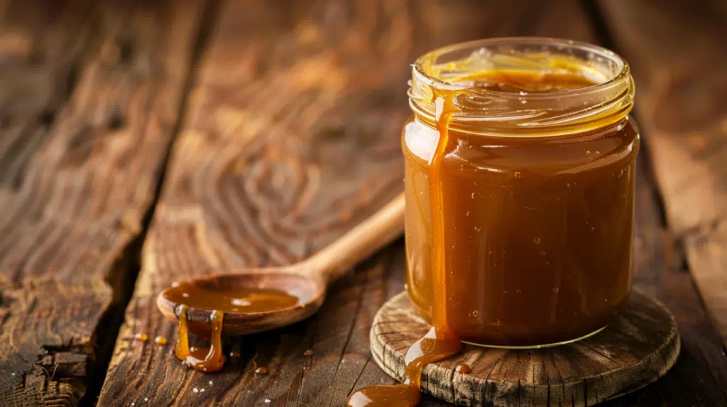 golden homemade caramel