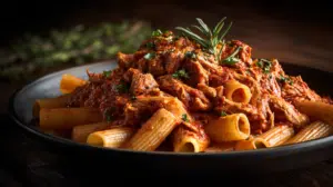 ground chicken with pasta