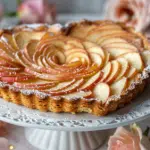 heart-shaped apple Valentine tart