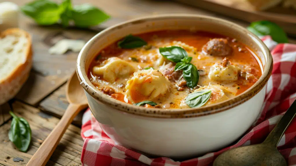 hearty ravioli soup