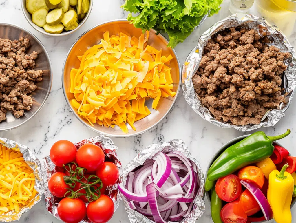 keto cheeseburger foil packet ingredients