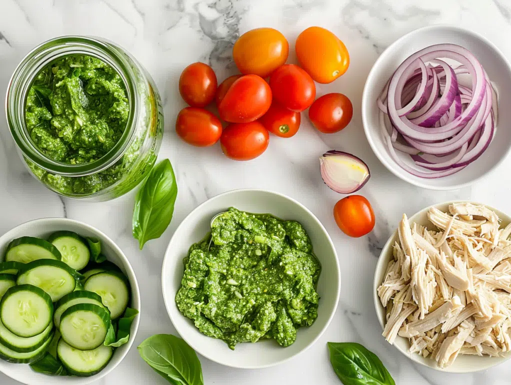 pesto chicken salad ingredients