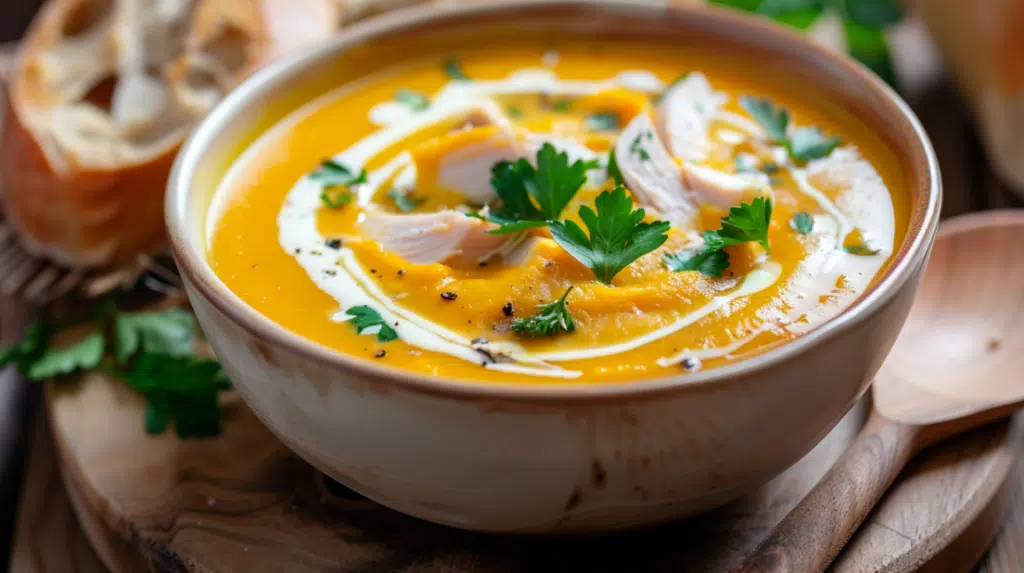 pumpkin turkey soup