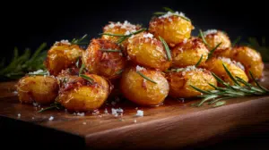 roasted mini potatoes