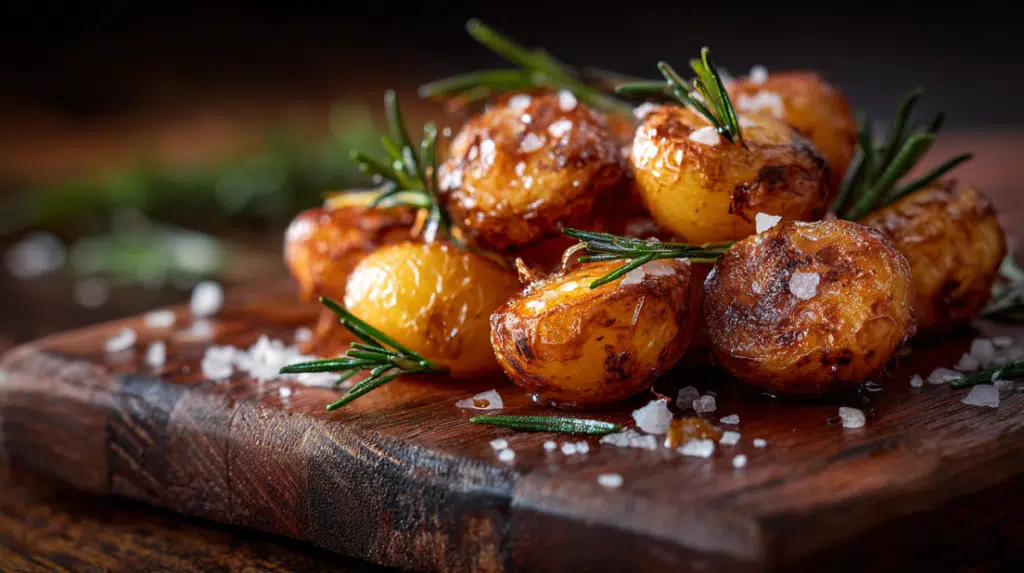 roasted mini potatoes