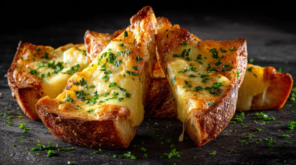 Air Fryer Cheesy Tortilla Garlic Bread