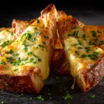 Air Fryer Cheesy Tortilla Garlic Bread