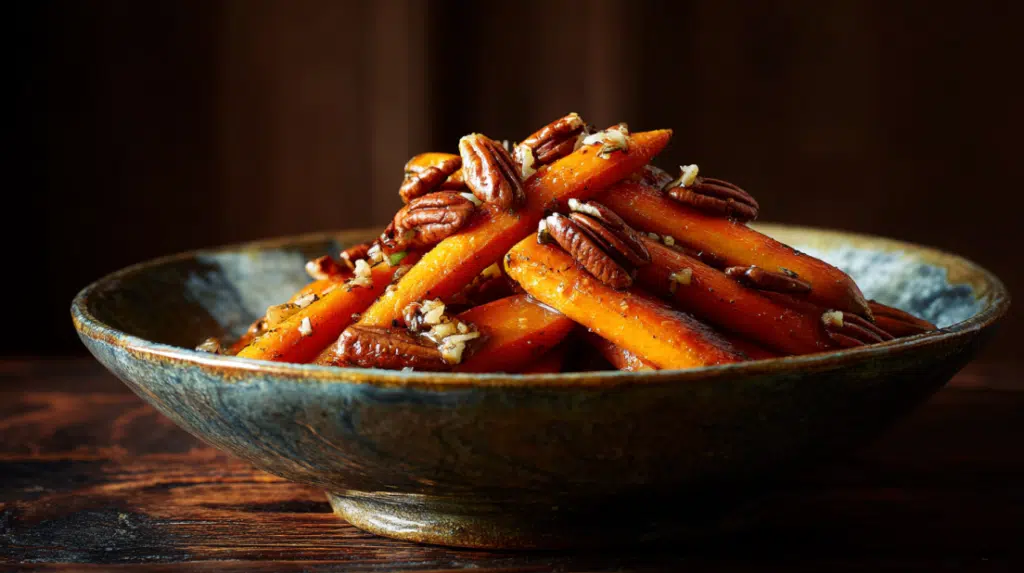 Brown Butter Roasted Carrots with Pecans