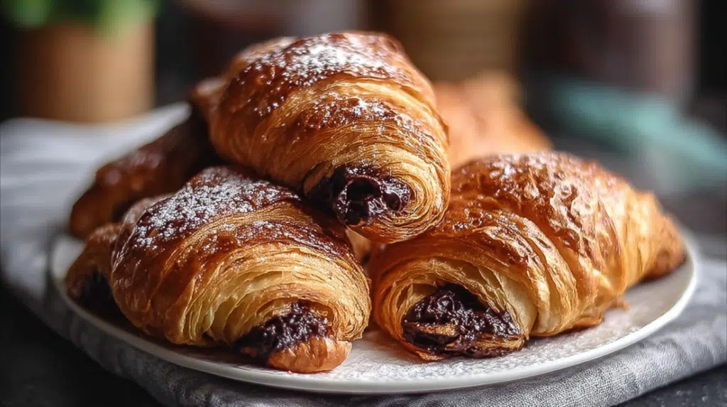 Brownie Batter Croissant Pastries 
