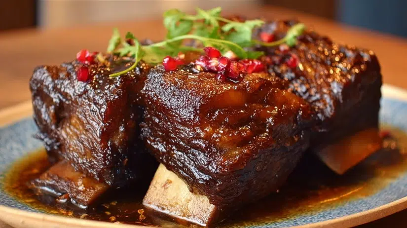 Caramelized Slow Roast Asian Beef Short Rib