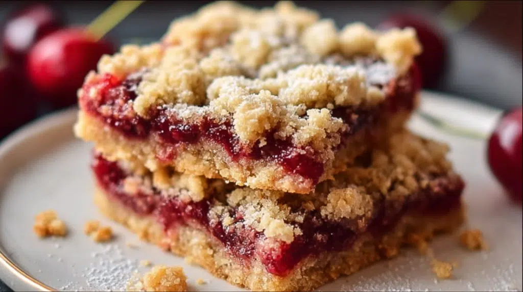 Cherry Crumble Bars