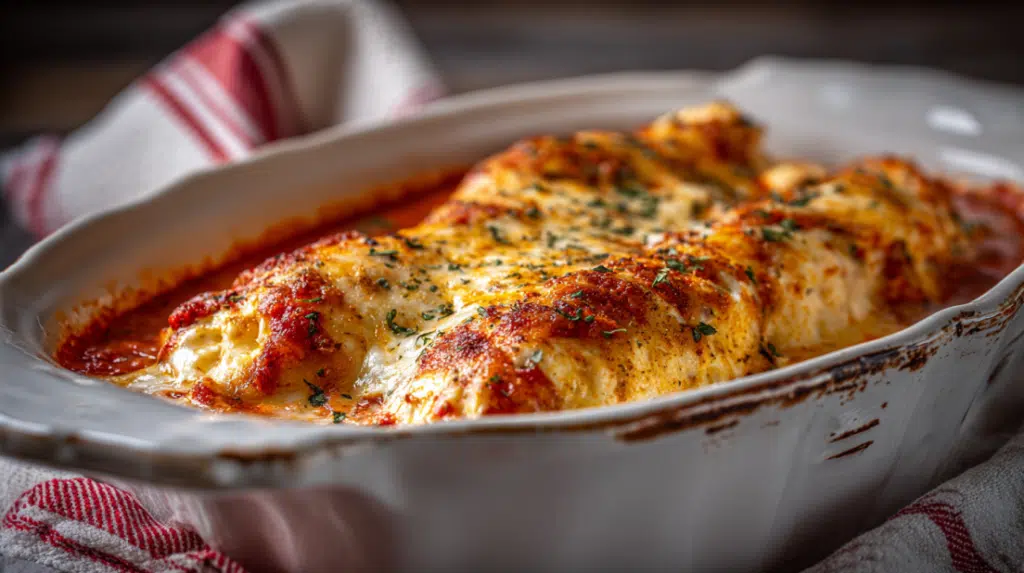 Crab-Stuffed Manicotti with Creamy Tomato Sauce