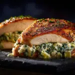 Creamy Spinach and Artichoke Stuffed Chicken