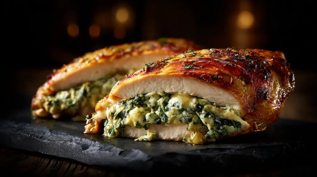 Creamy Spinach and Artichoke Stuffed Chicken