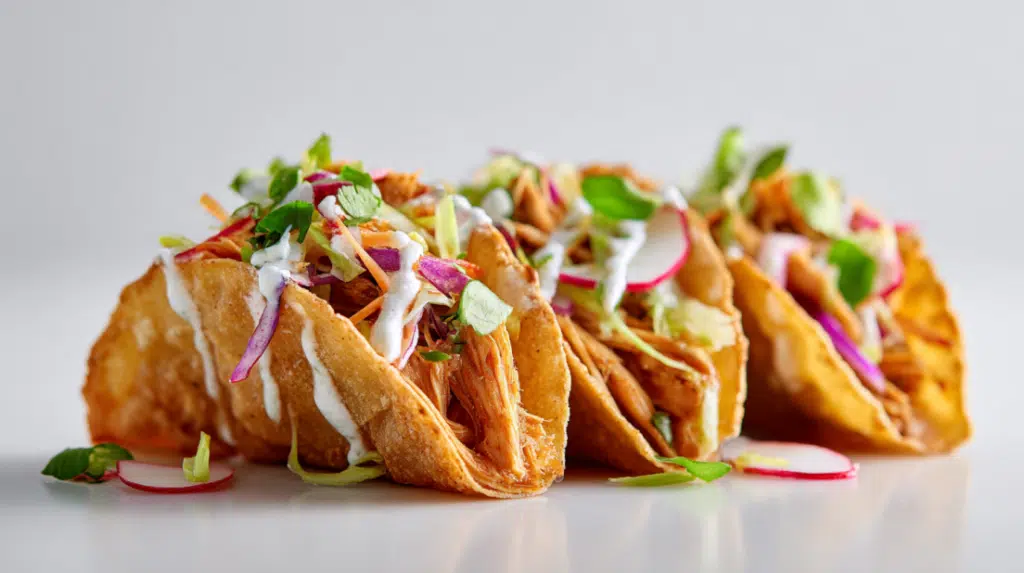 Crispy Chicken Wonton Tacos