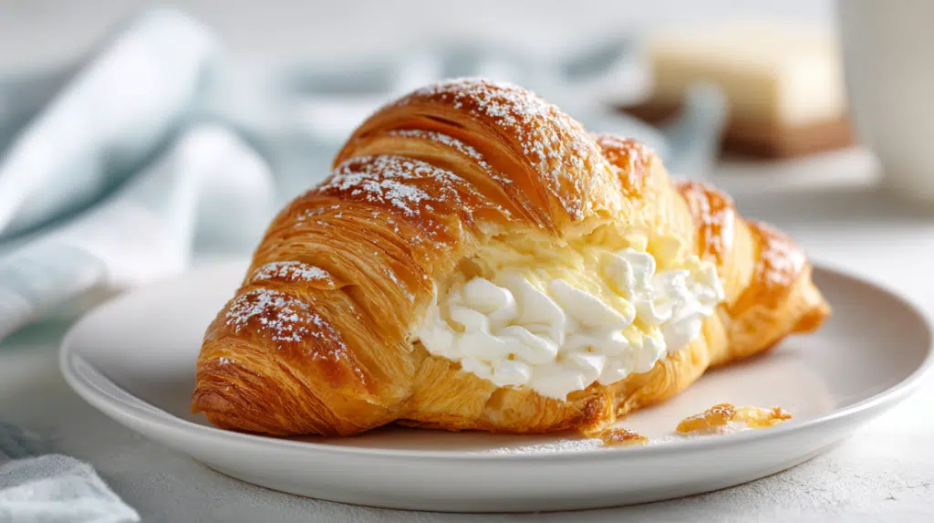 Decadent Baked Croissant Bake with Creamy Vanilla Custard