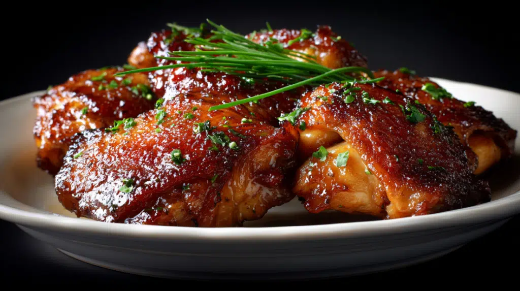 Garlic Soy Roasted Chicken Thighs