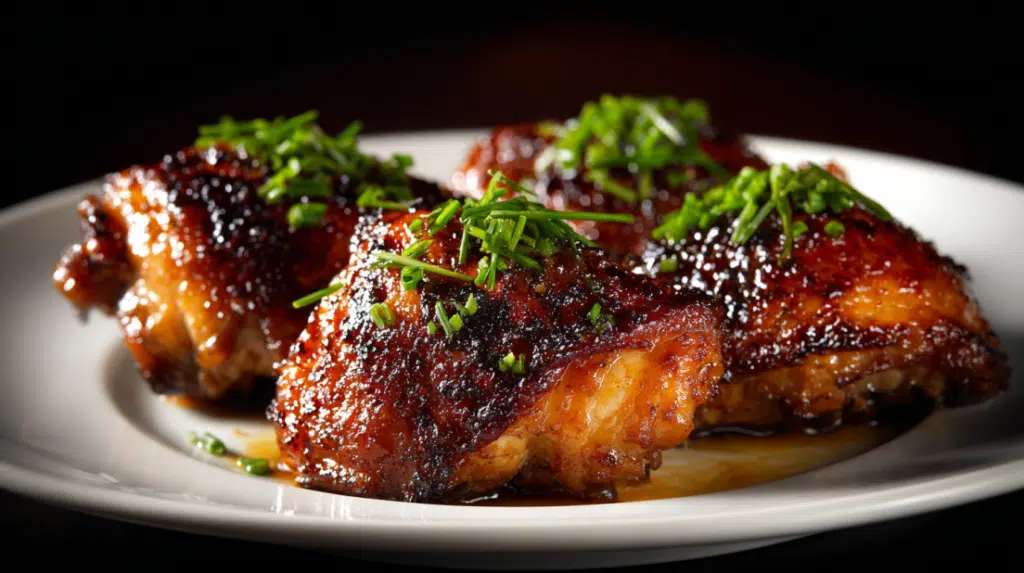 Garlic Soy Roasted Chicken Thighs