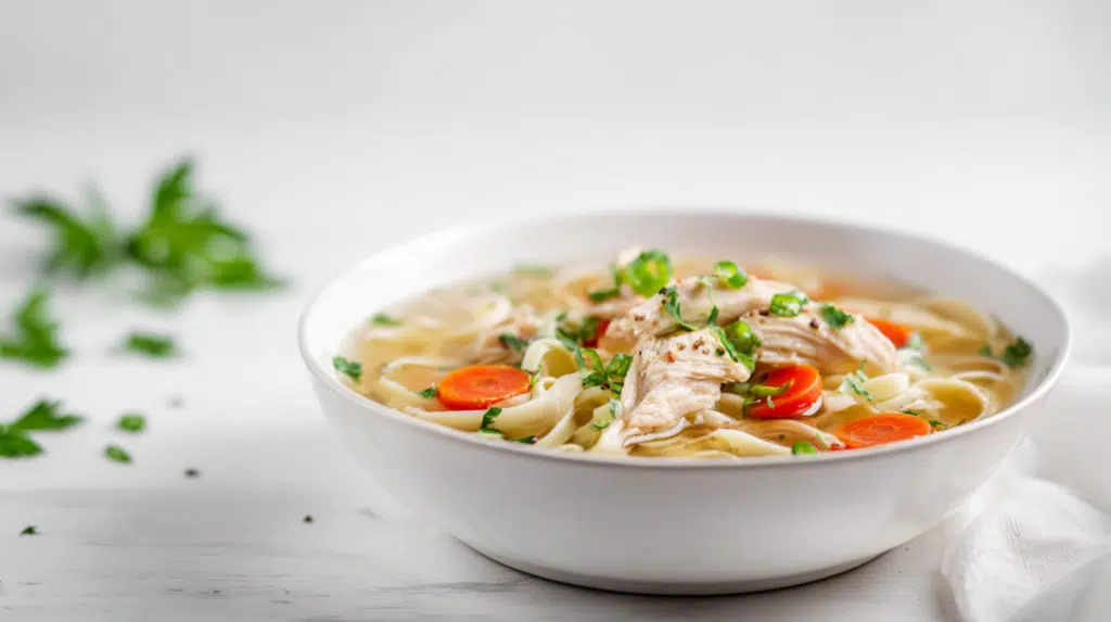 Ginger Garlic Chicken Noodle Soup