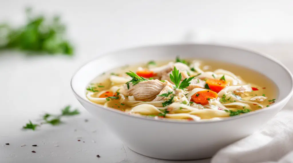 Ginger Garlic Chicken Noodle Soup