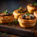 Gourmet Mushroom and Leek Puff Pastry Bites
