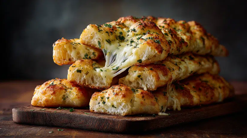 Homemade Cheesy Breadsticks
