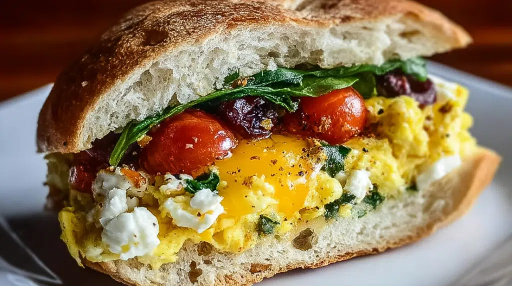 Mediterranean Breakfast Sandwich