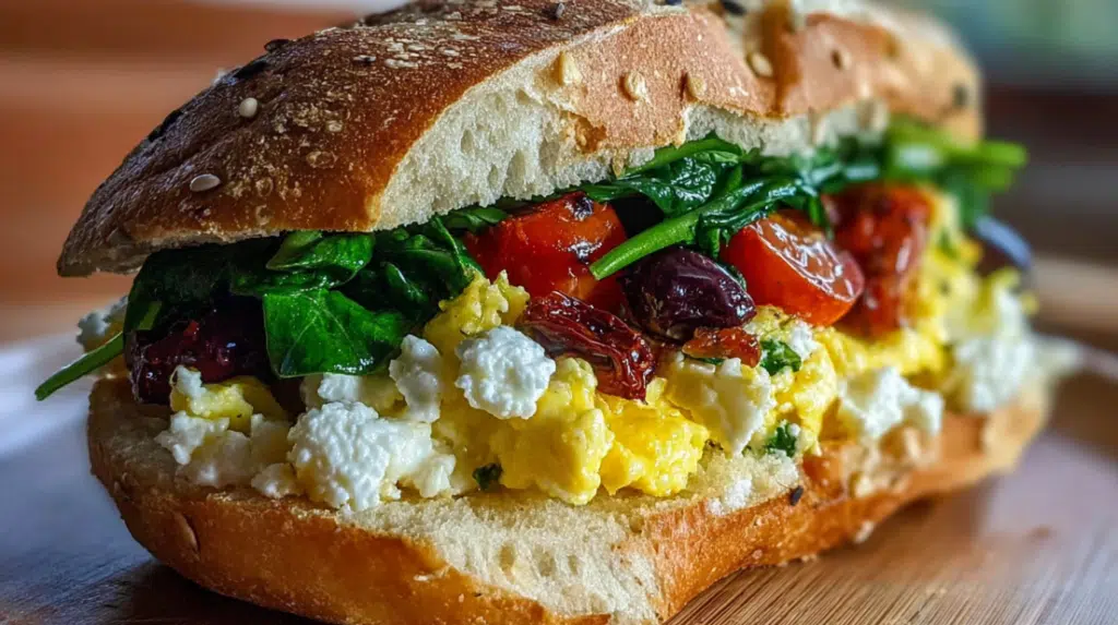 Mediterranean Breakfast Sandwich
