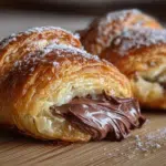 Nutella Croissants with Puff Pastry