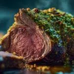 Pistachio Mint Crusted Lamb Roast