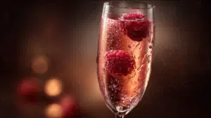 Raspberry Champagne Cocktail