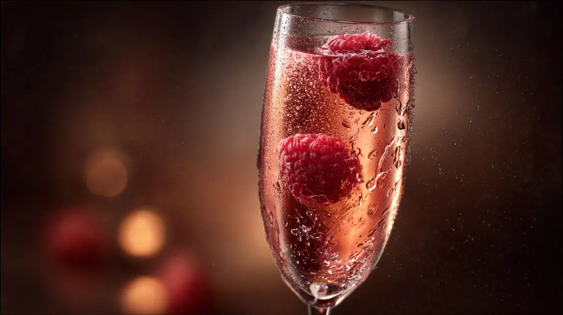 Sparkling Raspberry Champoagne Raspberry Champagne Cocktail : Perfect for Any Celebration!