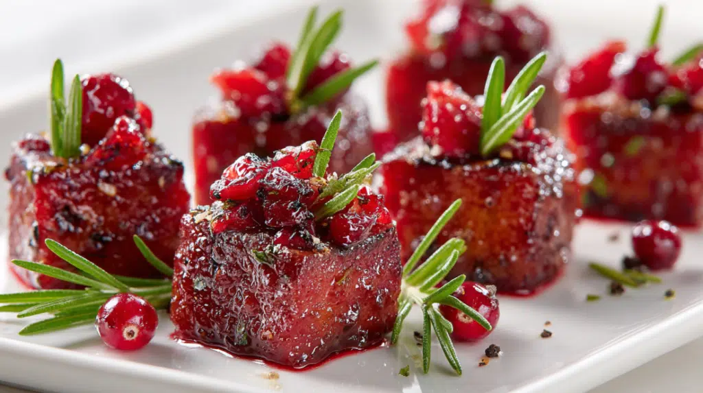 Sheet Pan Smoked Sausage Cranberry Bites