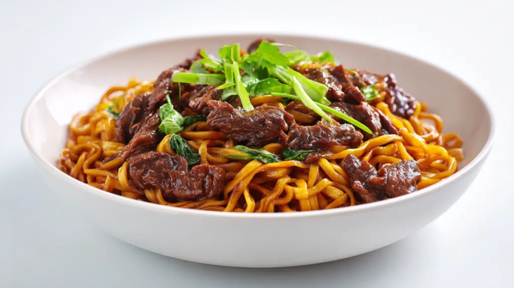 Sticky Beef Noodles