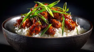 Sticky Chicken Rice Bowls