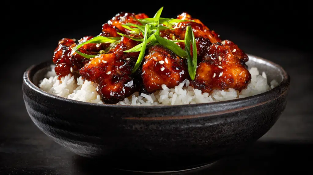 Sticky Chicken Rice Bowls