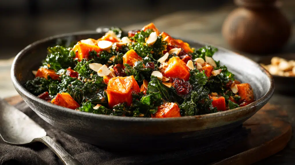 Winter Harvest Kale and Sweet Potato Bowl