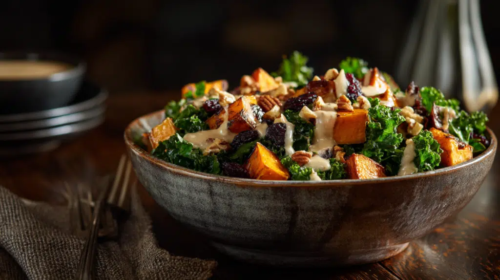 Winter Harvest Kale and Sweet Potato Bowl