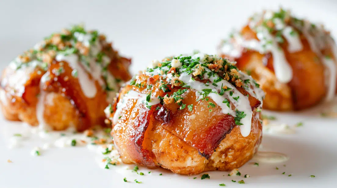 Buffalo Chicken Bacon Mozzarella Bombs for Game Day Bliss