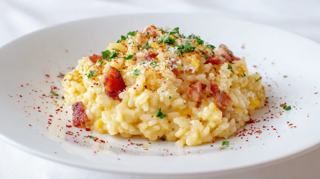 Carbonara Risotto: A Deliciously Simple Weeknight Wonder!