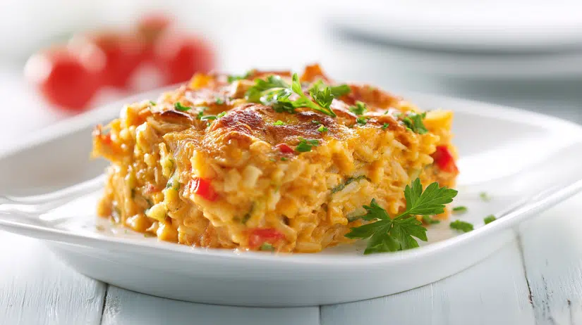 Chicken Enchilada Rice Casserole