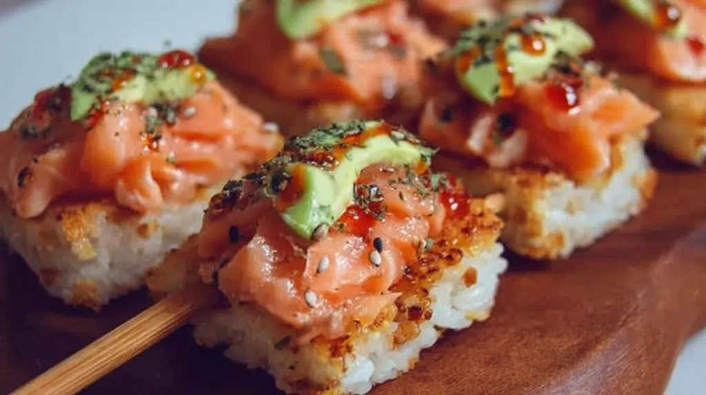 Crispy Rice Salmon 